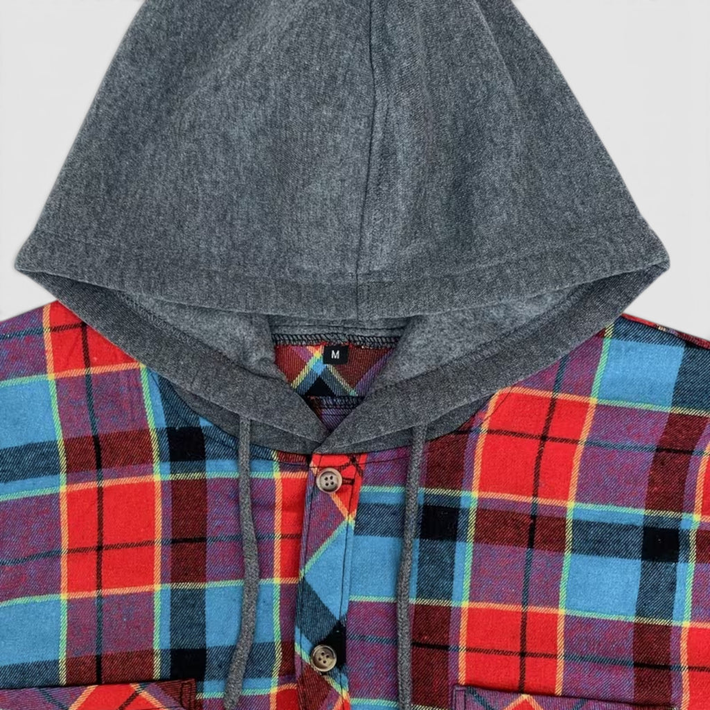 Nicholas | Men's Hooded Flannel Shirt Jacket – Everyday Plaid Layer