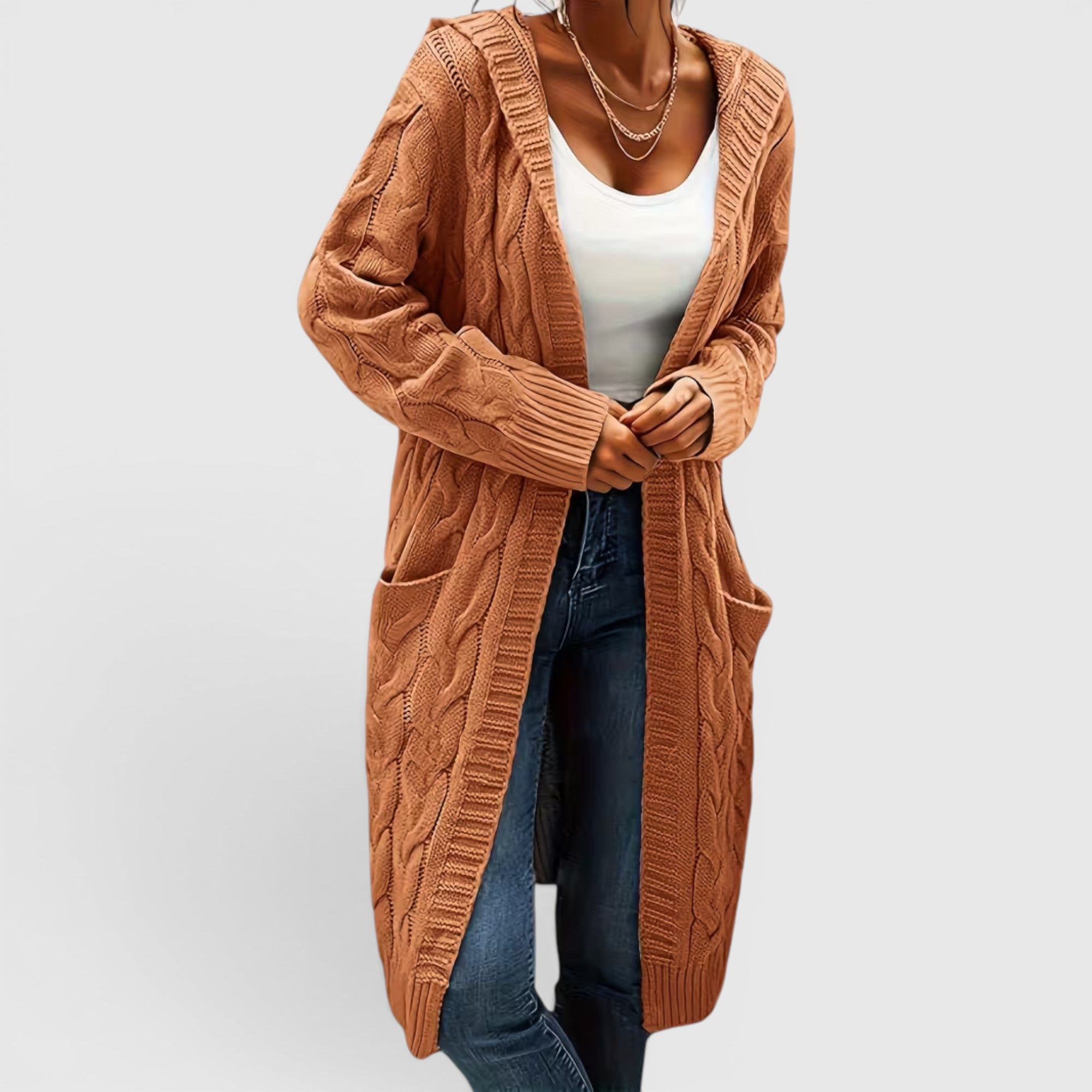 Ellmont London | Women's Breathable Casual Office Long Sweater