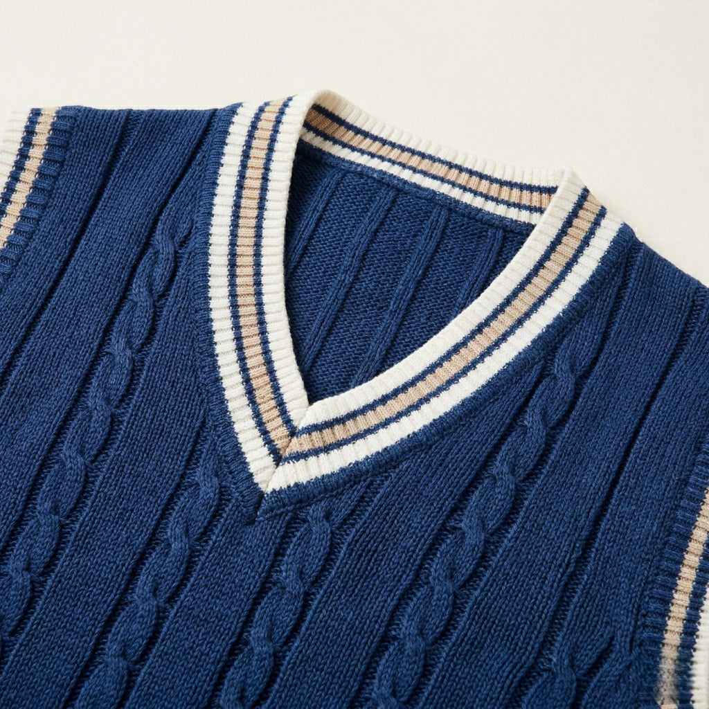Ellmont London | Knit Jumper Men's Cable Knit Business Casual Sweater