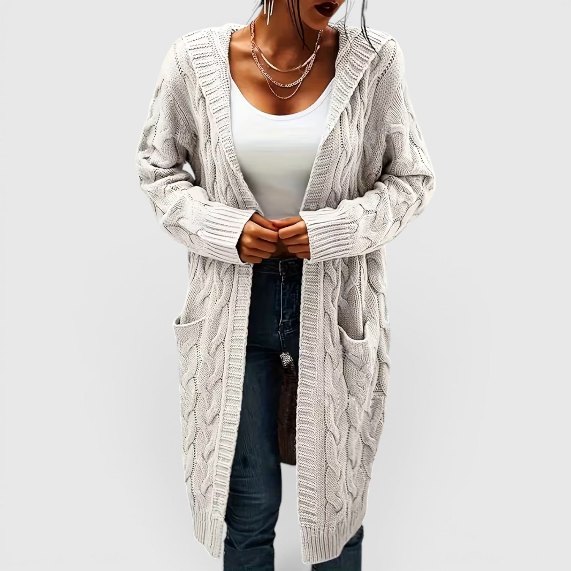 Ellmont London | Women's Breathable Casual Office Long Sweater