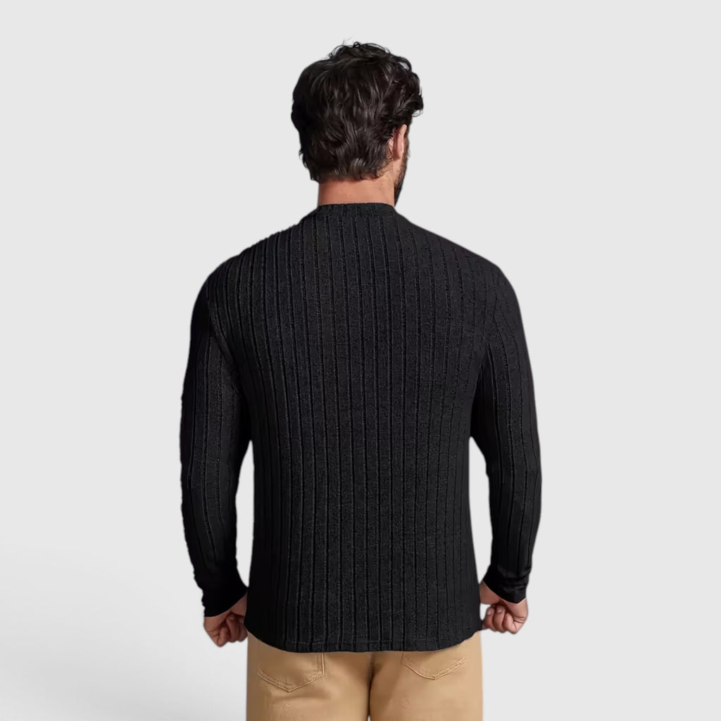Peter | Men's Crewneck Sweater – High Stretch Knit Pullover Regular Fit