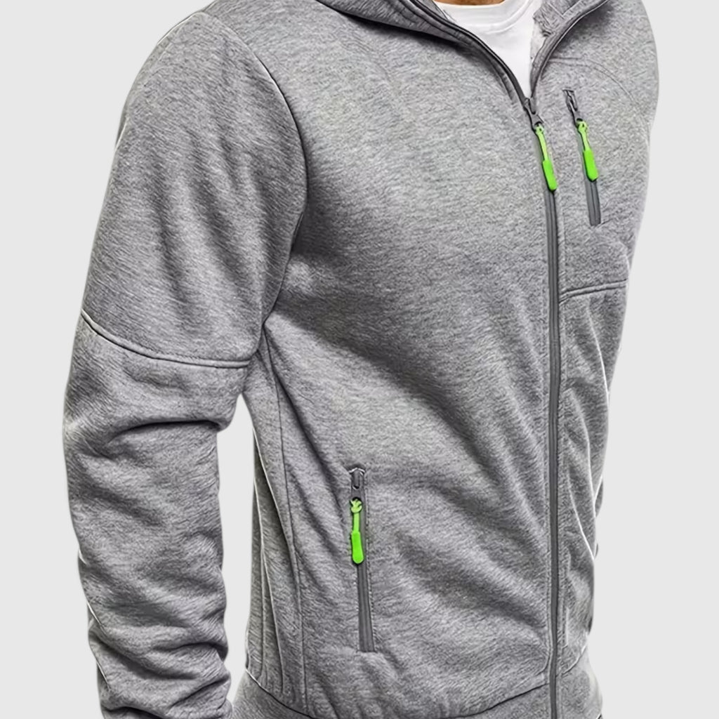 Noah | Men's Waterproof Hooded Coat Casual Loose Fit Zip Hoodie