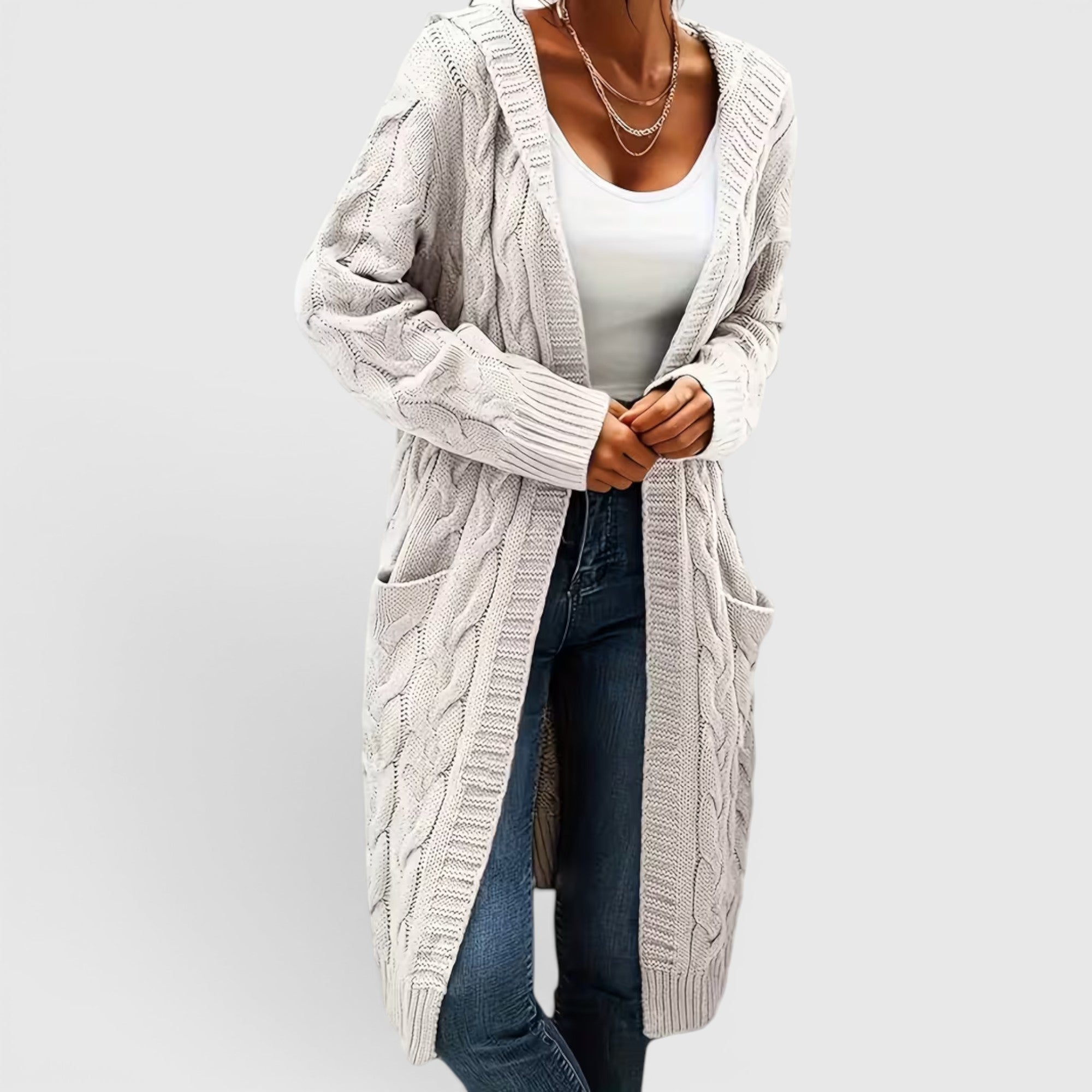 Ellmont London | Women's Breathable Casual Office Long Sweater