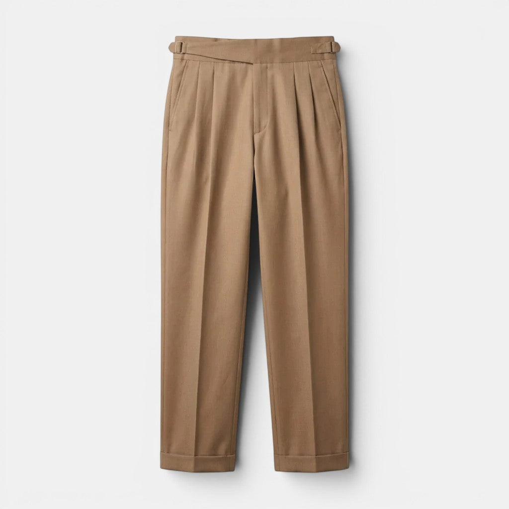 Ellmont London | Men's Straight Fit Dress Pants Premium Tailored Trousers