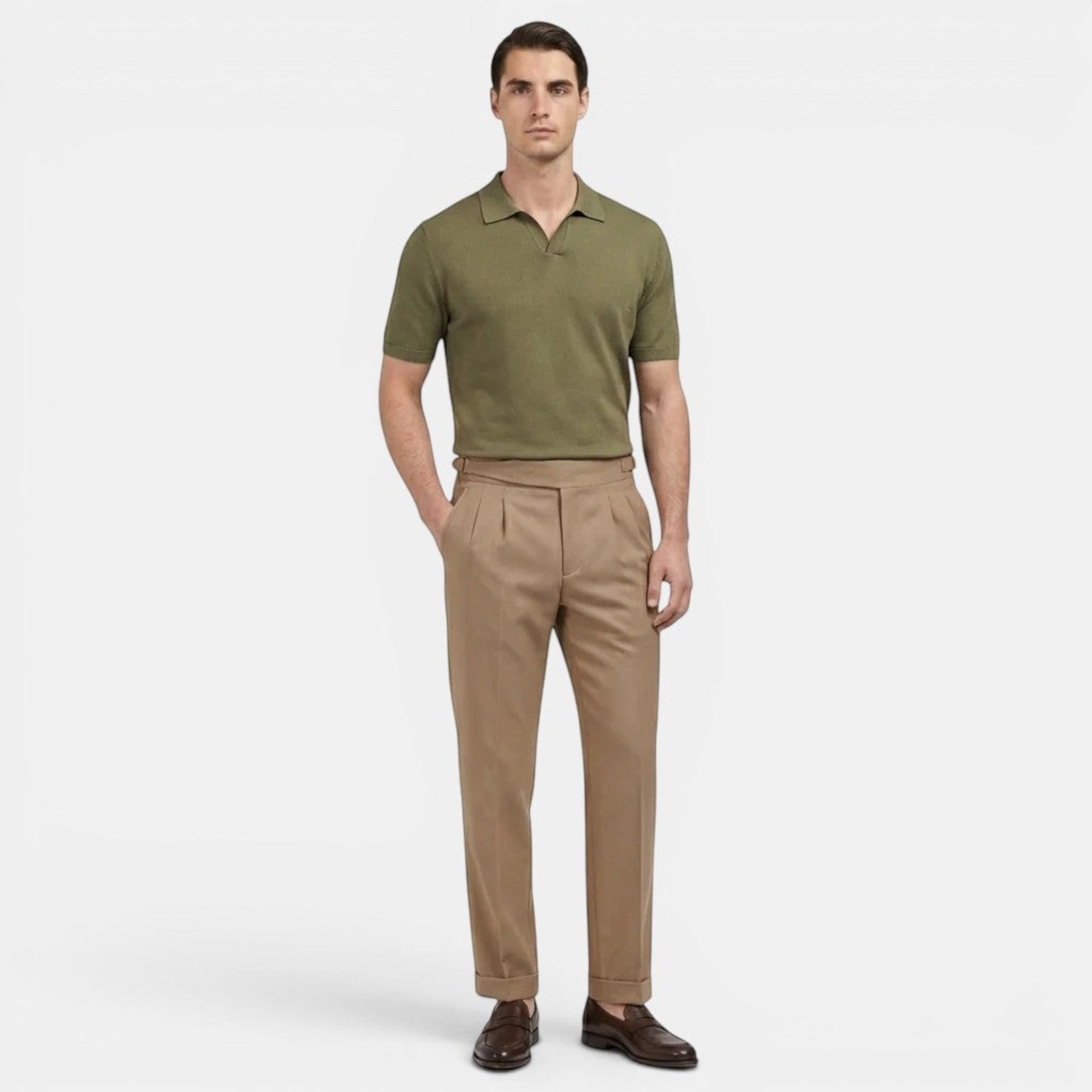 Ellmont London | Men's Straight Fit Dress Pants Premium Tailored Trousers