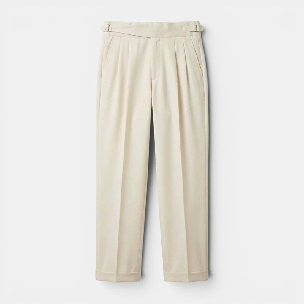 Ellmont London | Men's Straight Fit Dress Pants Premium Tailored Trousers