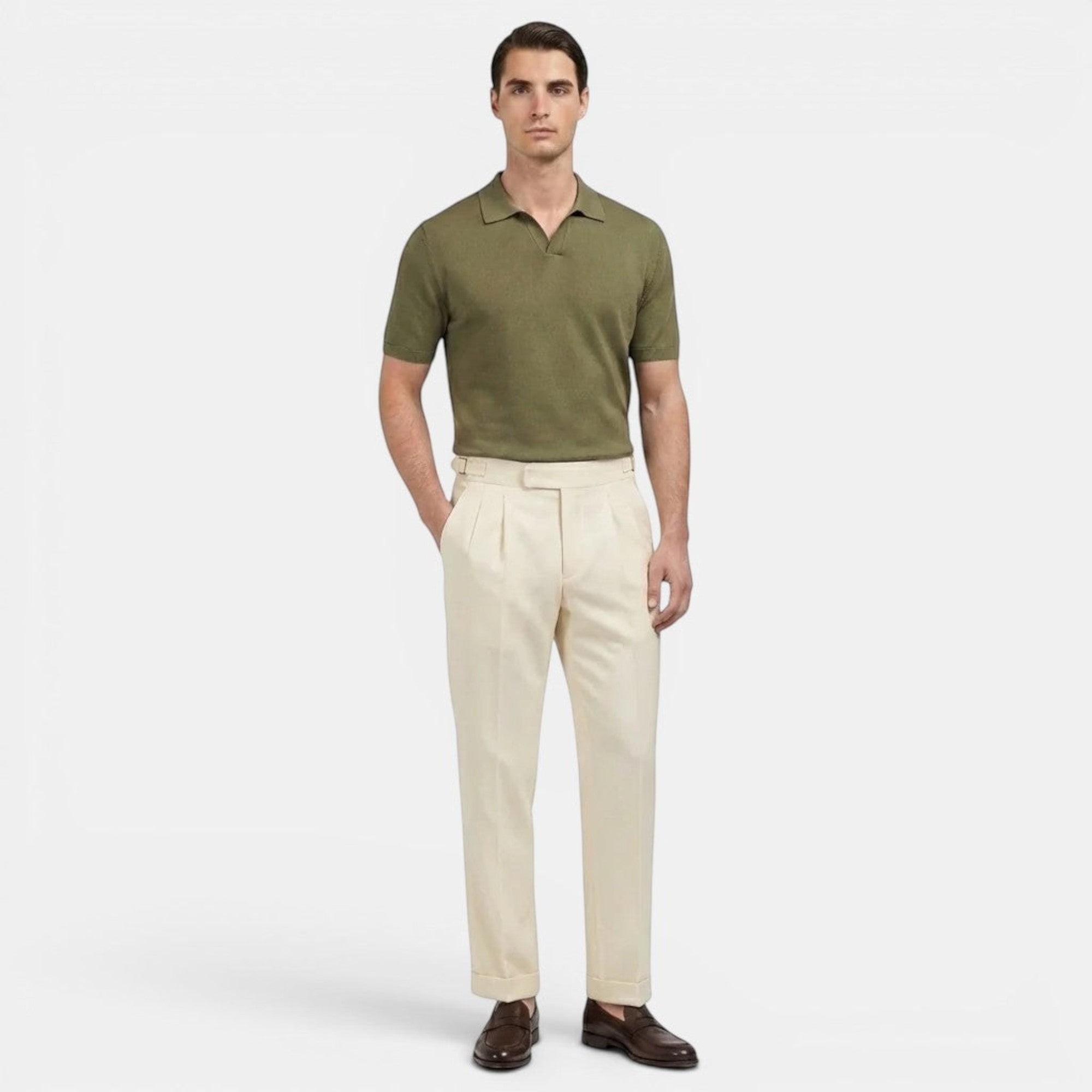 Evan | Men's Straight Fit Dress Pants Premium Tailored Trousers