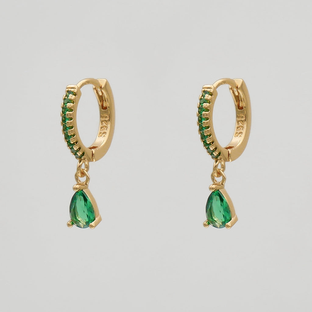 Ellmont -  Aurora Gemstone Huggie Earrings