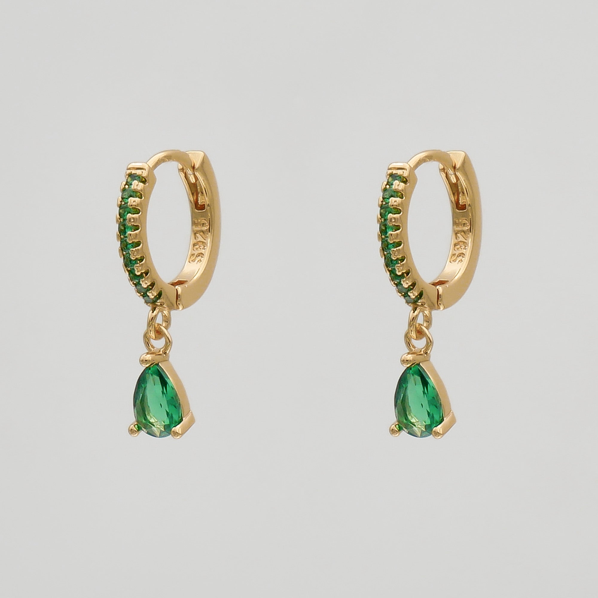 Ellmont -  Aurora Gemstone Huggie Earrings