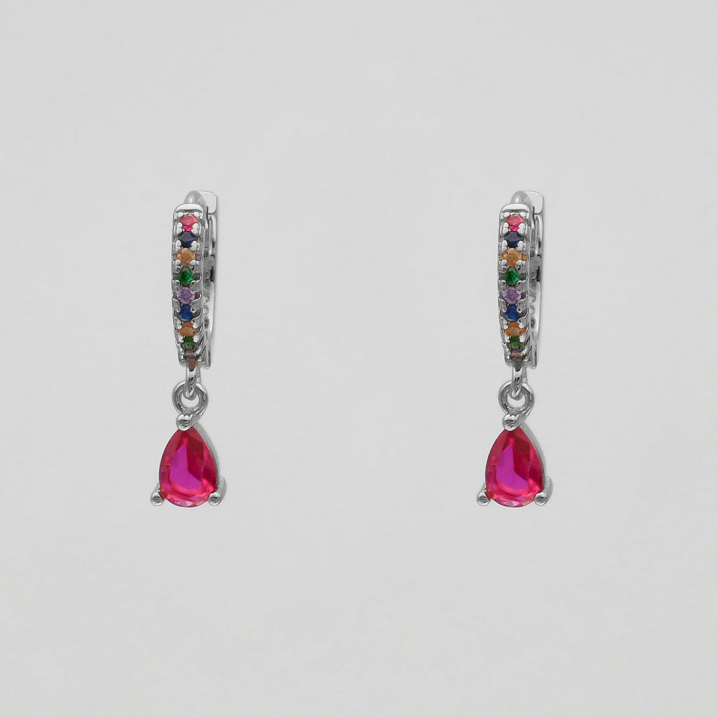 Ellmont -  Aurora Gemstone Huggie Earrings