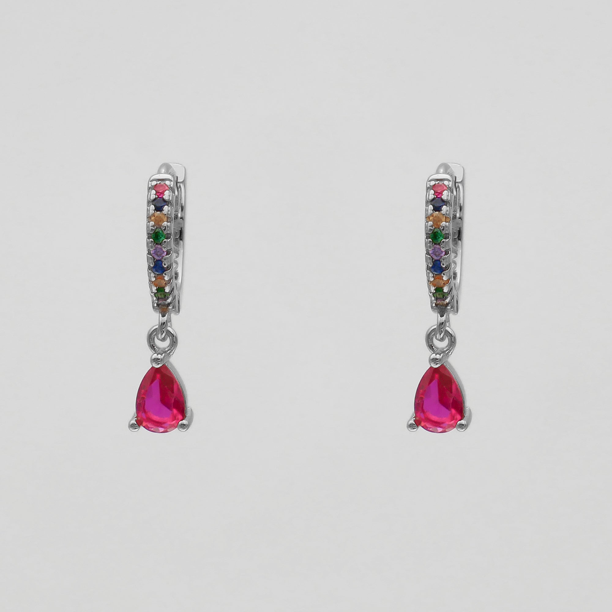 Ellmont -  Aurora Gemstone Huggie Earrings