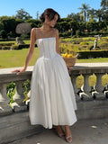 Tamsin | Women’s Wedding Guest Elegant Corset Midi Dress