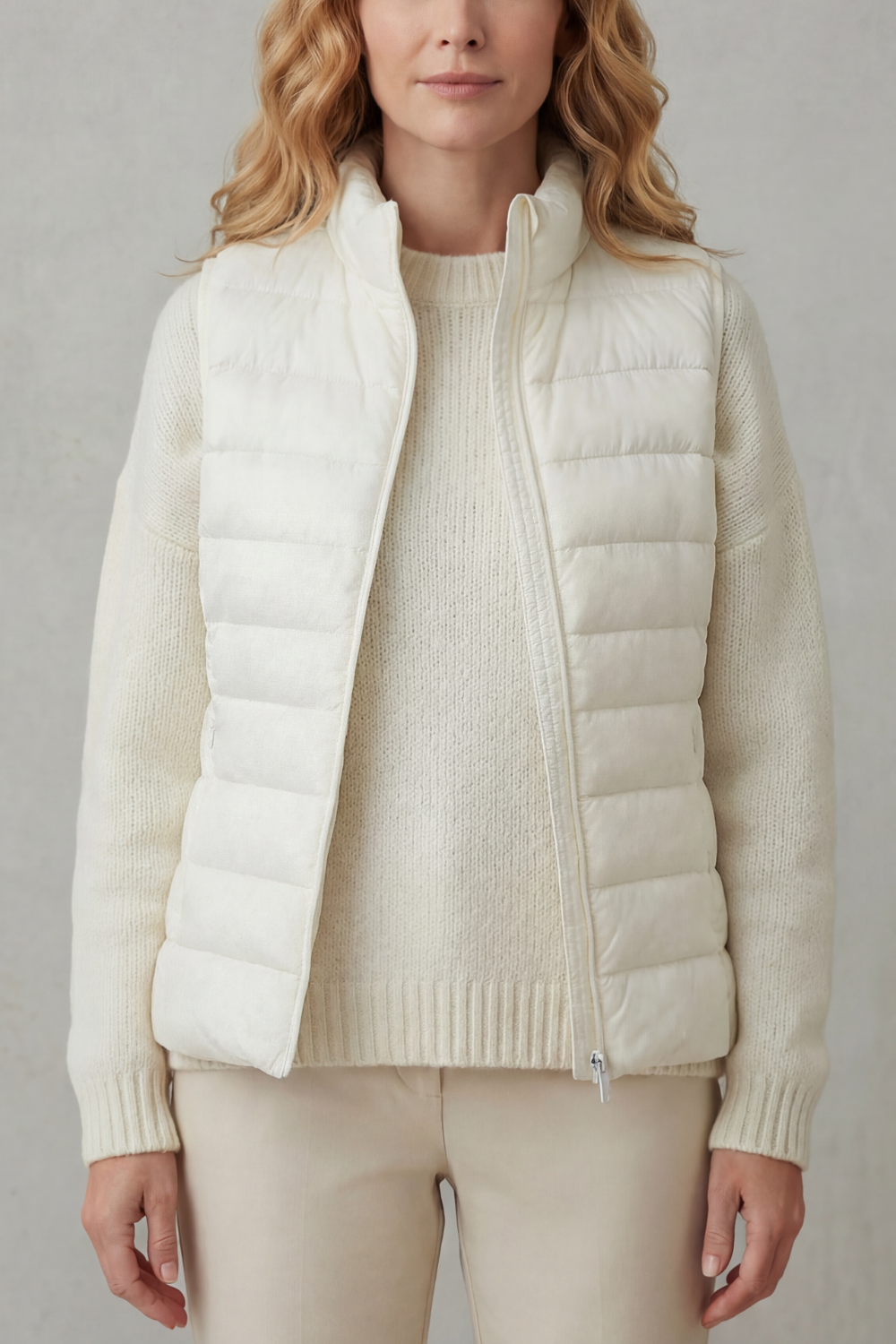 Flora | Women's Lightweight Puffer Vest — Sleeveless Quilted Gilet