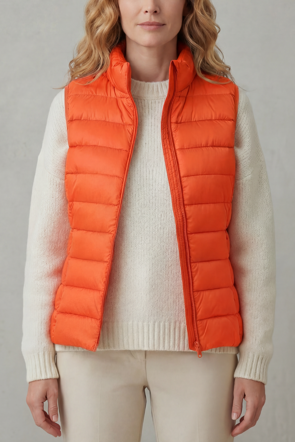 Flora | Women's Lightweight Puffer Vest — Sleeveless Quilted Gilet