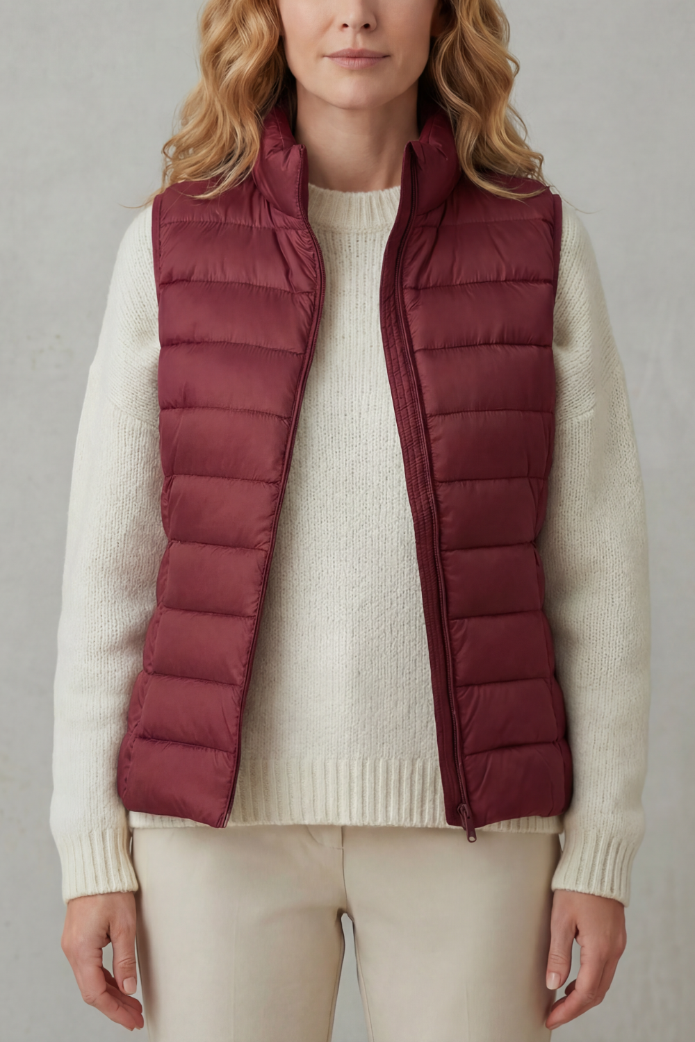 Flora | Women's Lightweight Puffer Vest — Sleeveless Quilted Gilet