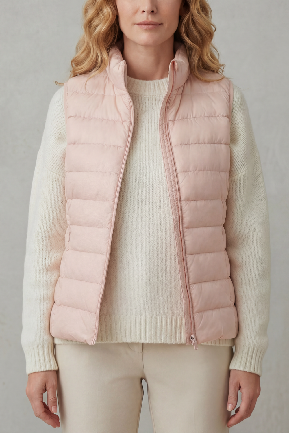 Flora | Women's Lightweight Puffer Vest — Sleeveless Quilted Gilet