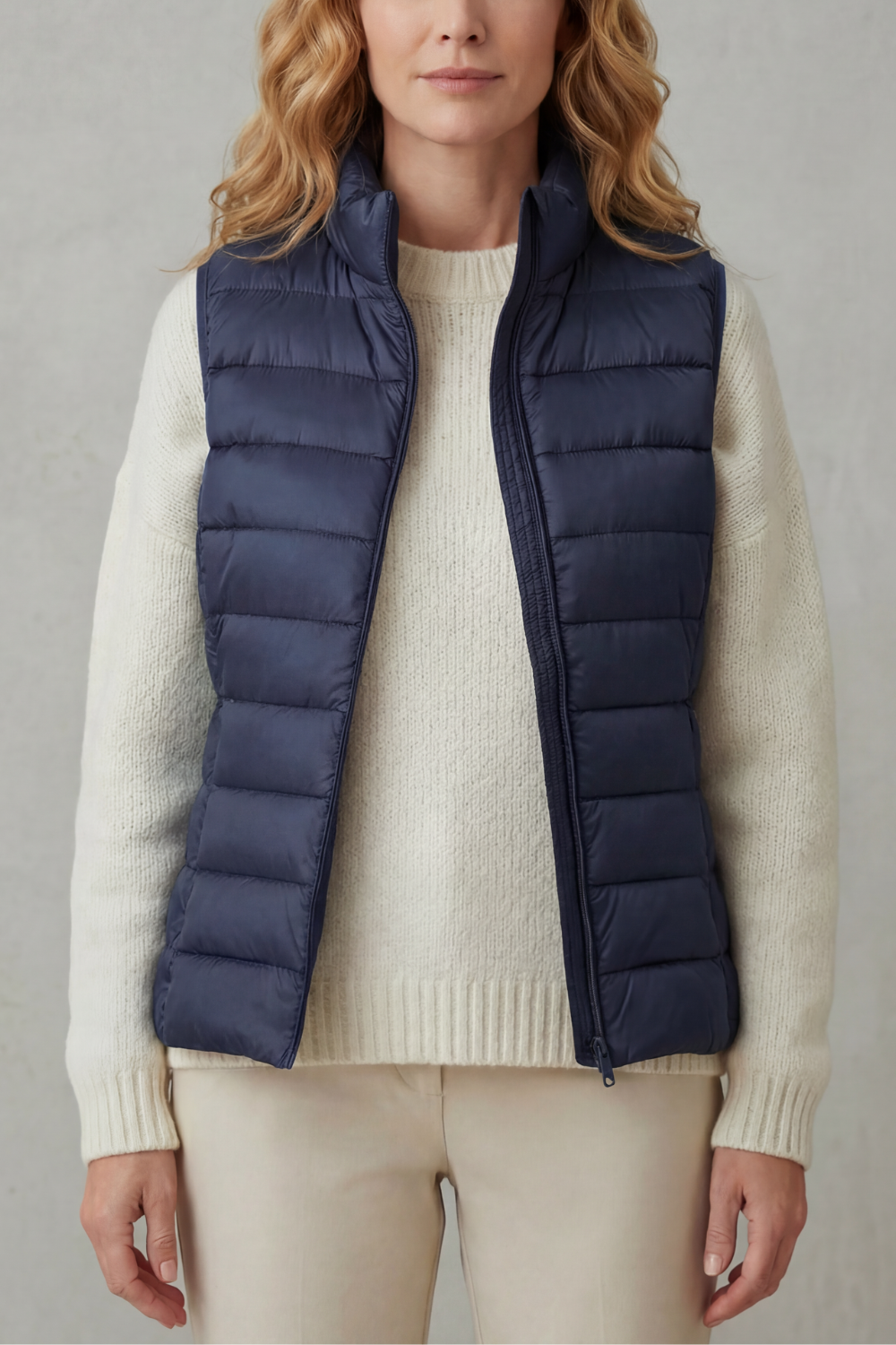 Flora | Women's Lightweight Puffer Vest — Sleeveless Quilted Gilet