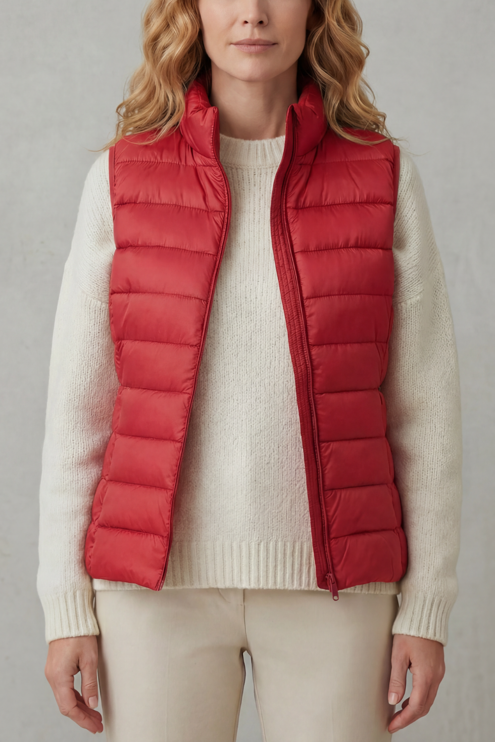 Flora | Women's Lightweight Puffer Vest — Sleeveless Quilted Gilet