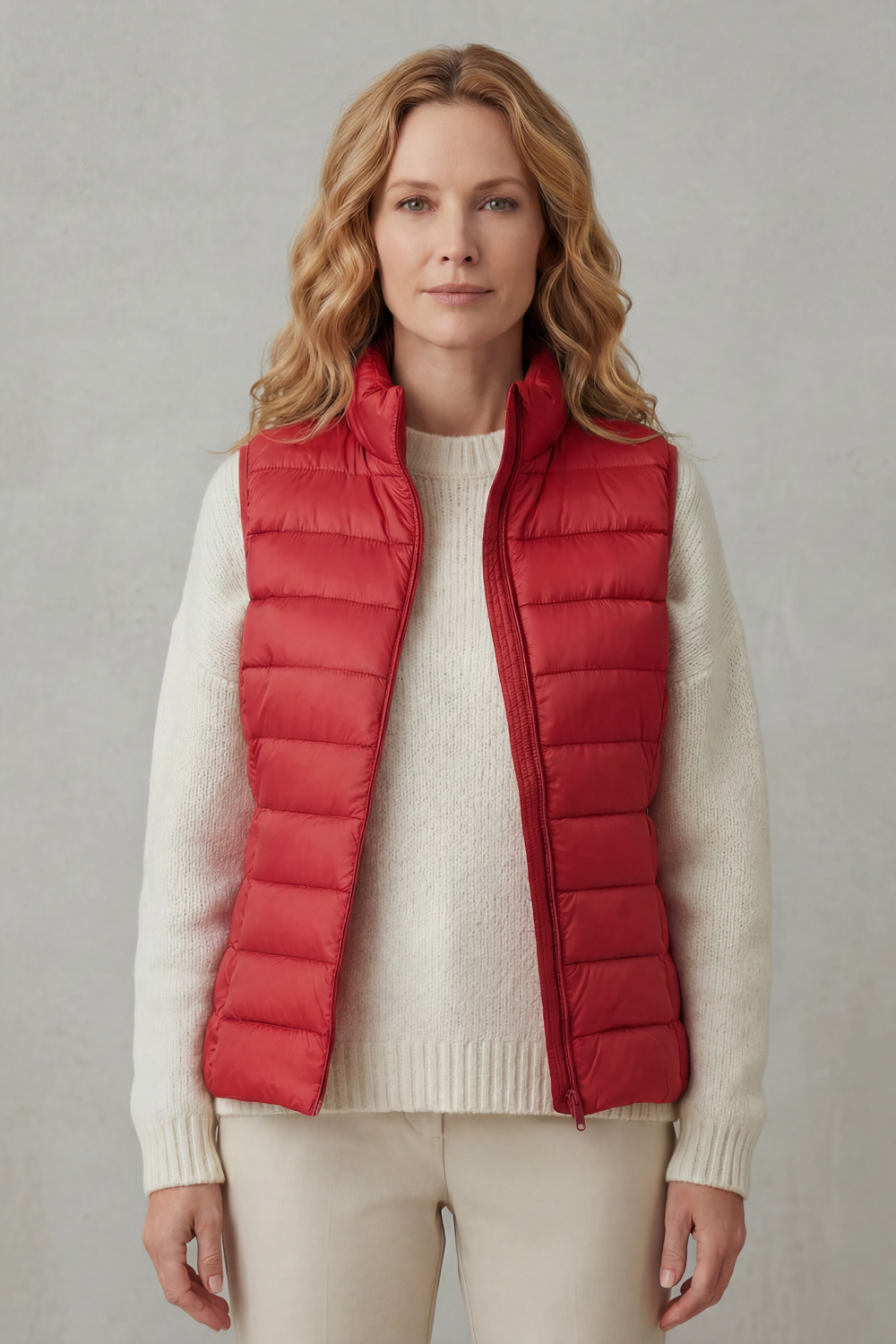 Flora | Women's Lightweight Puffer Vest — Sleeveless Quilted Gilet