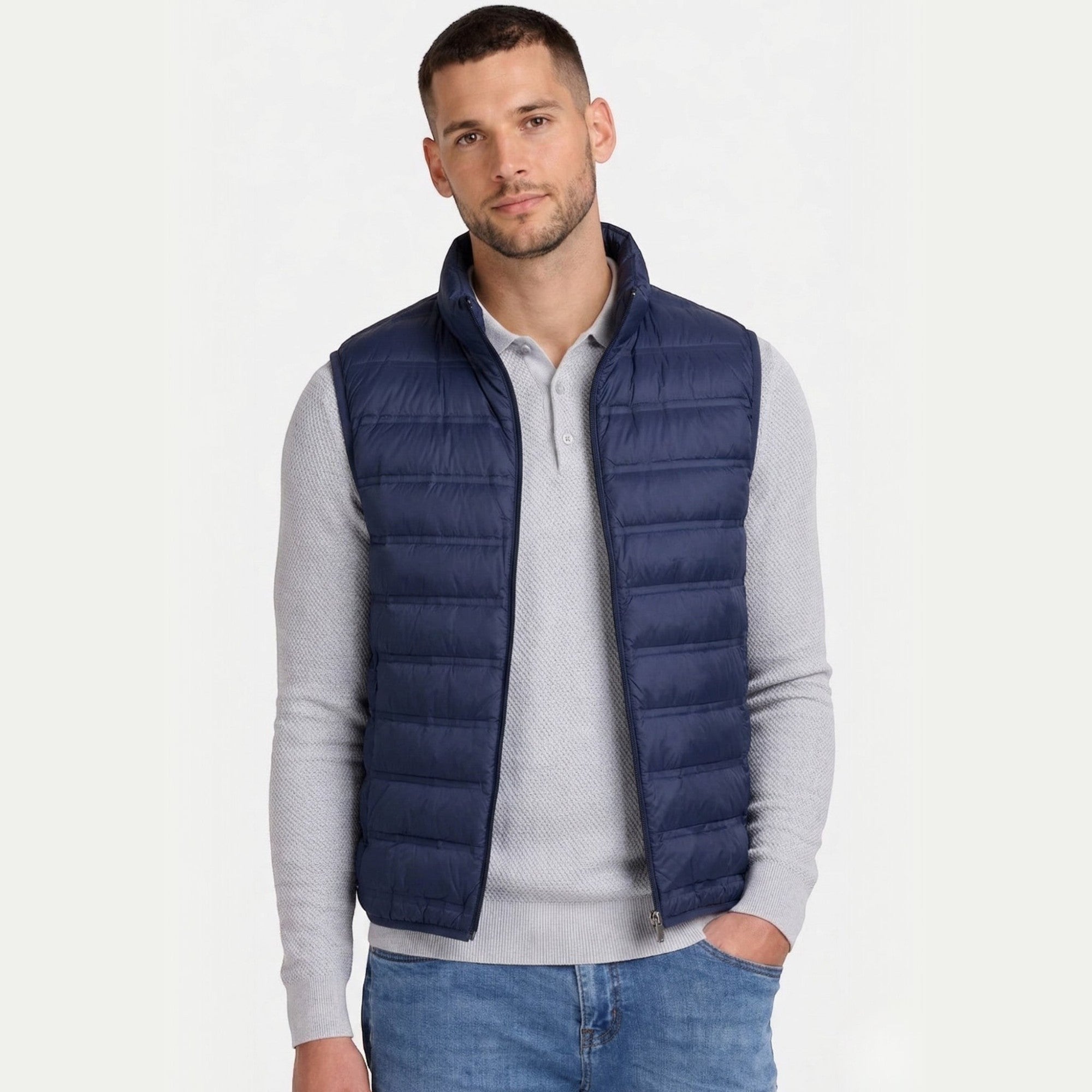 Ellmont London | Gilet Men's Regular Fit Quilted Sleeveless Jacket