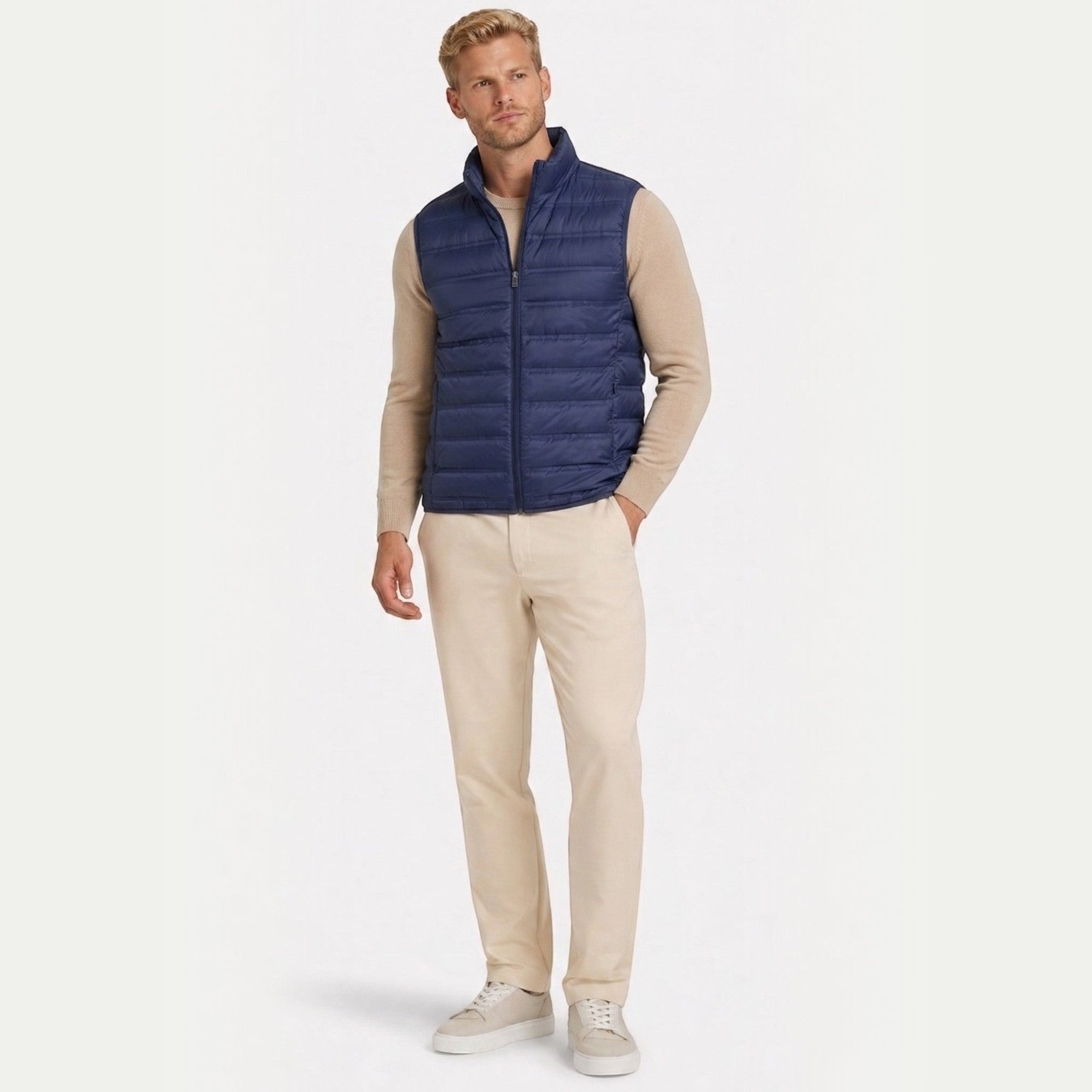 Ellmont London | Gilet Men's Regular Fit Quilted Sleeveless Jacket
