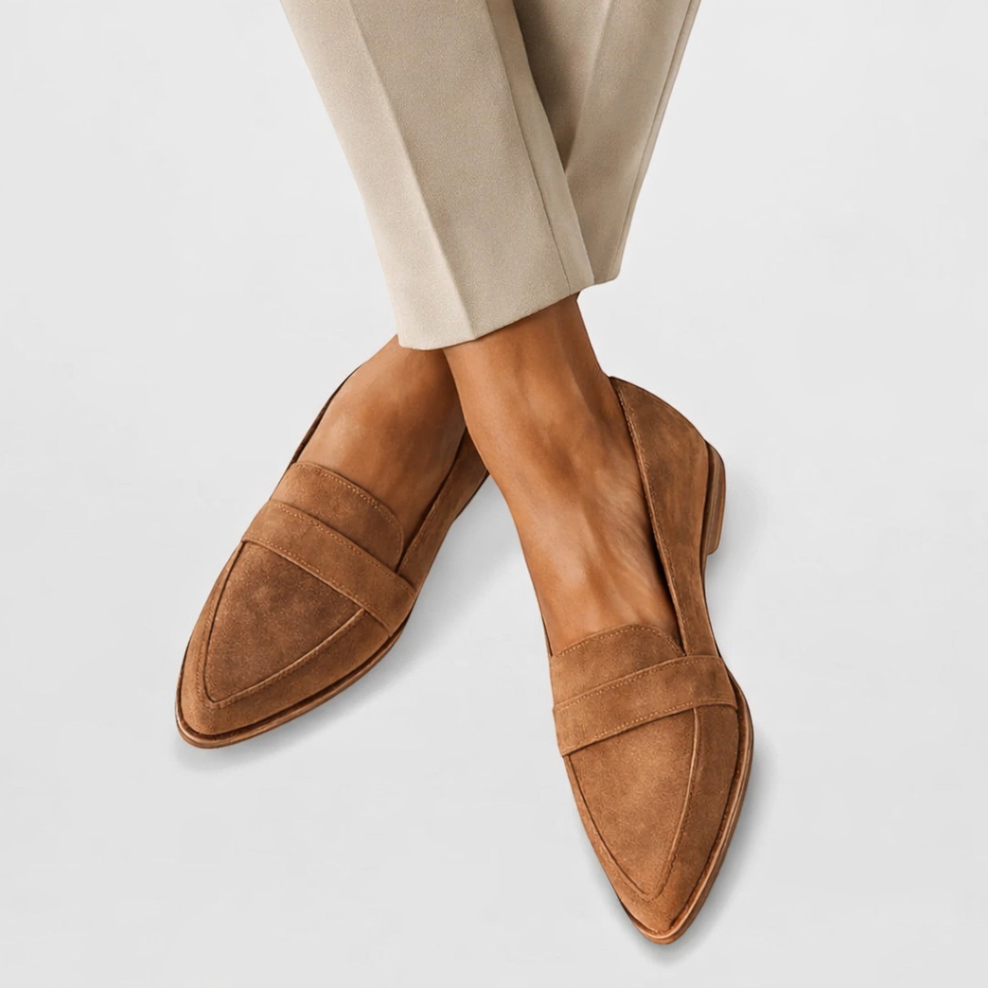 Ellmont London | Women’s Comfortable Slip-On Suede Loafers