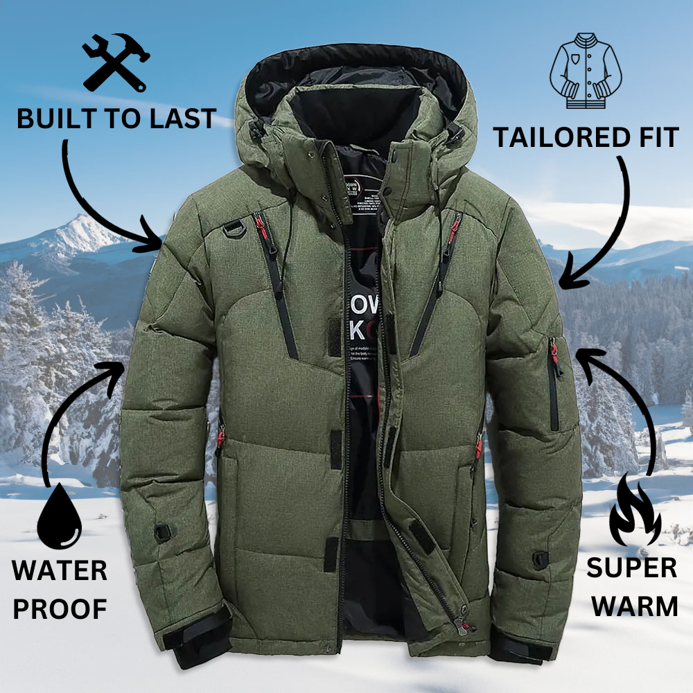 Men's Down Puffer Jacket – Lightweight Duck Down Winter Jacket