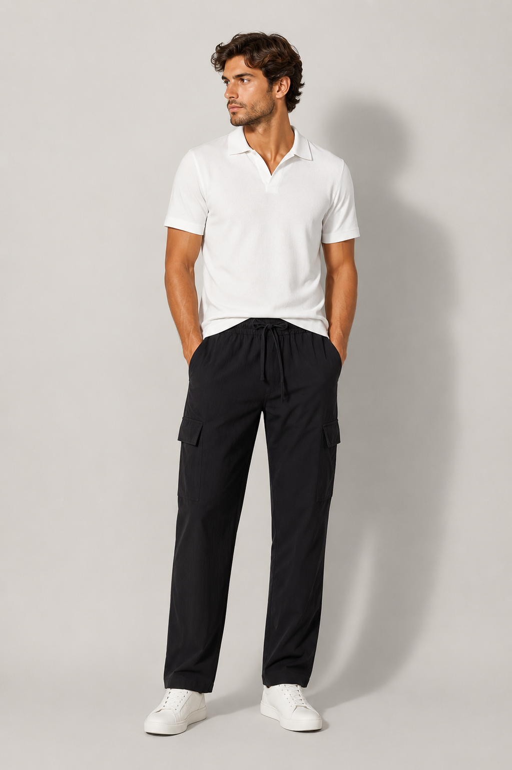 Ellmont London | Men’s Breathable Multi-Pocket Linen Pants