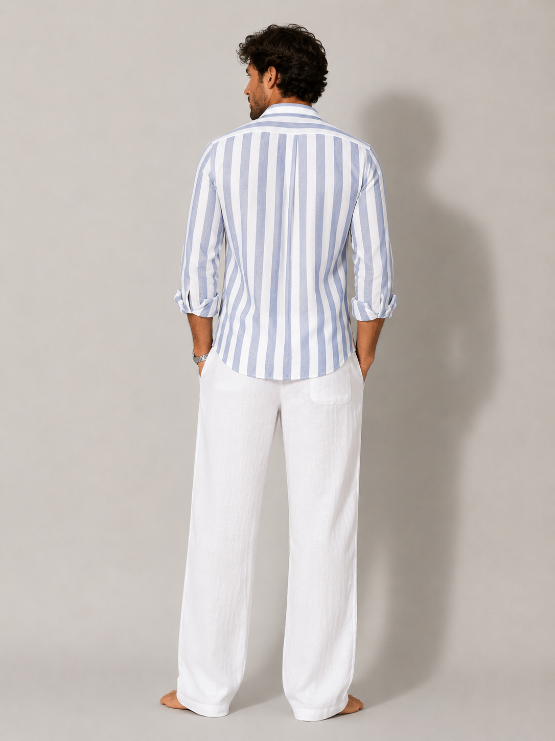 Ellmont London | Men’s Breathable Striped Summer Shirt
