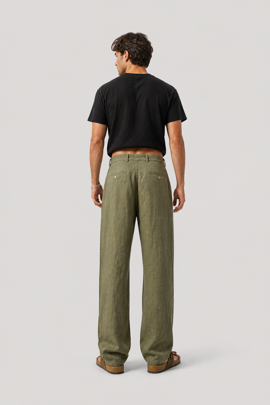 Ellmont London | Men’s Summer Pants Linen Blend Casual Comfort Fit