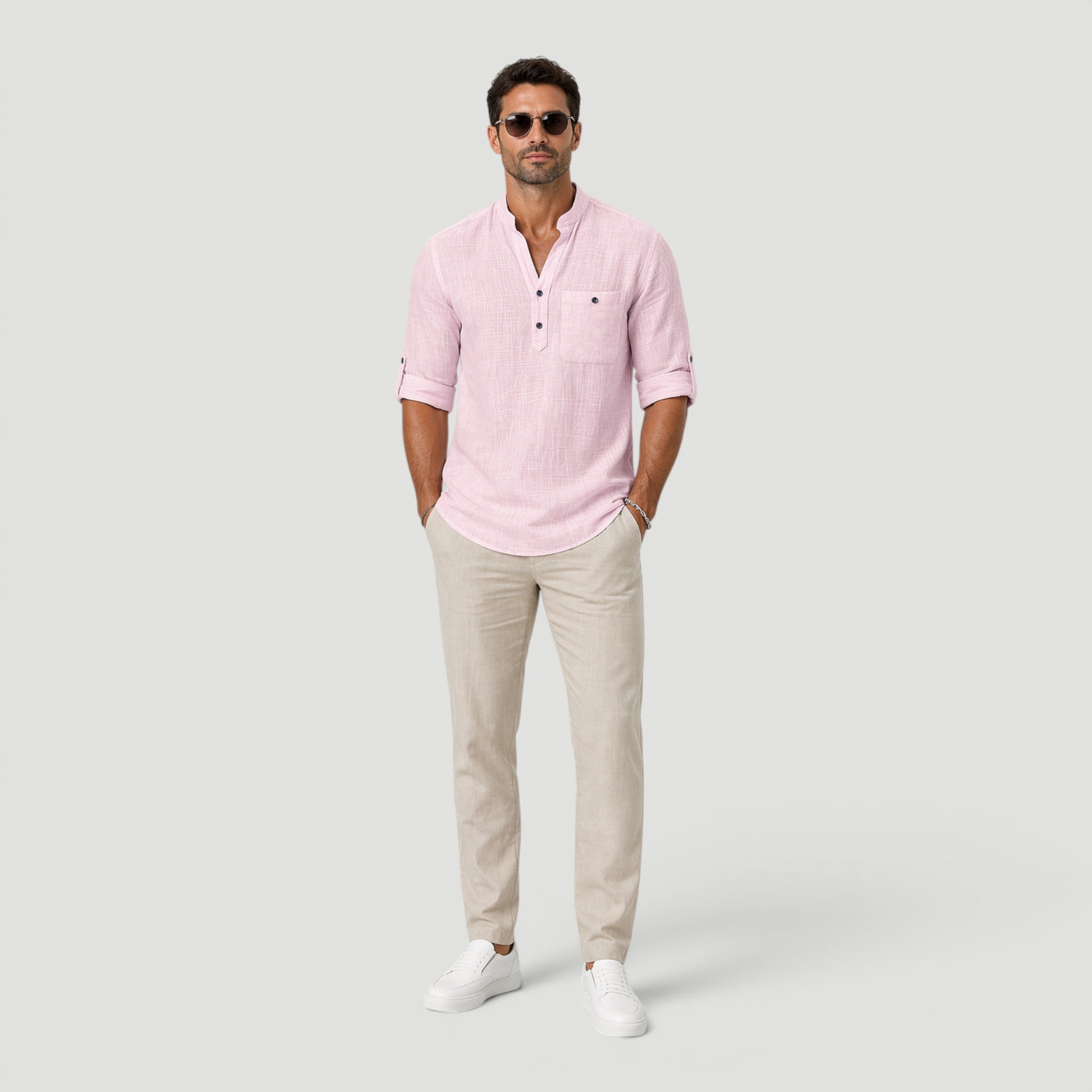 Ellmont London | Men’s Breathable Summer Shirt Short Sleeve