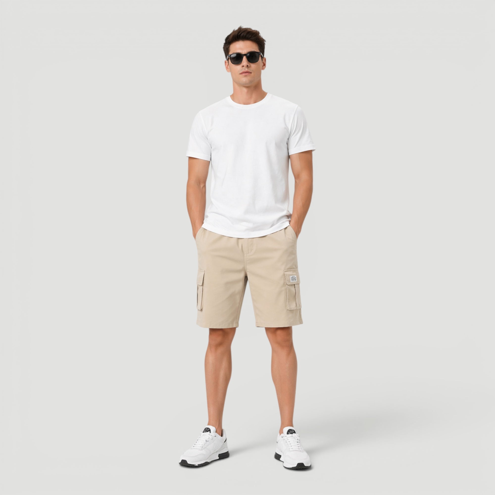 Ellmont London | Men’s Drawstring Cargo Shorts Comfortable Fit