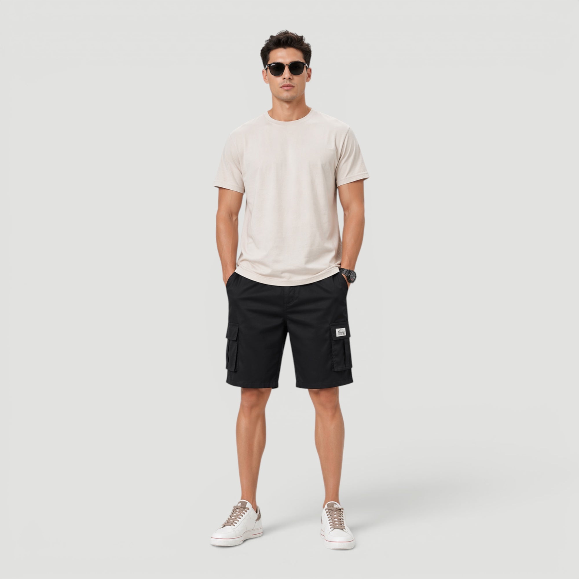 Ellmont London | Men’s Drawstring Cargo Shorts Comfortable Fit