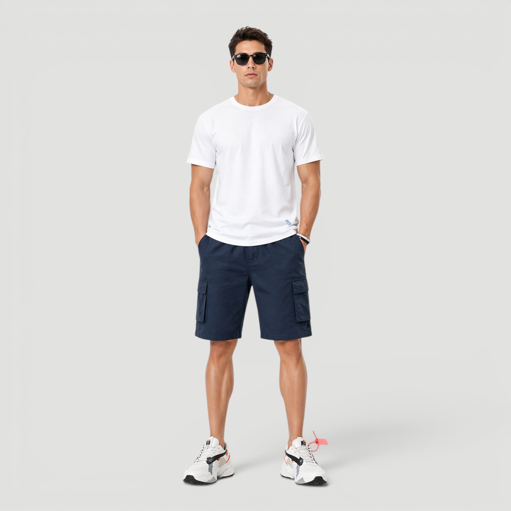 Ellmont London | Men’s Drawstring Cargo Shorts Comfortable Fit