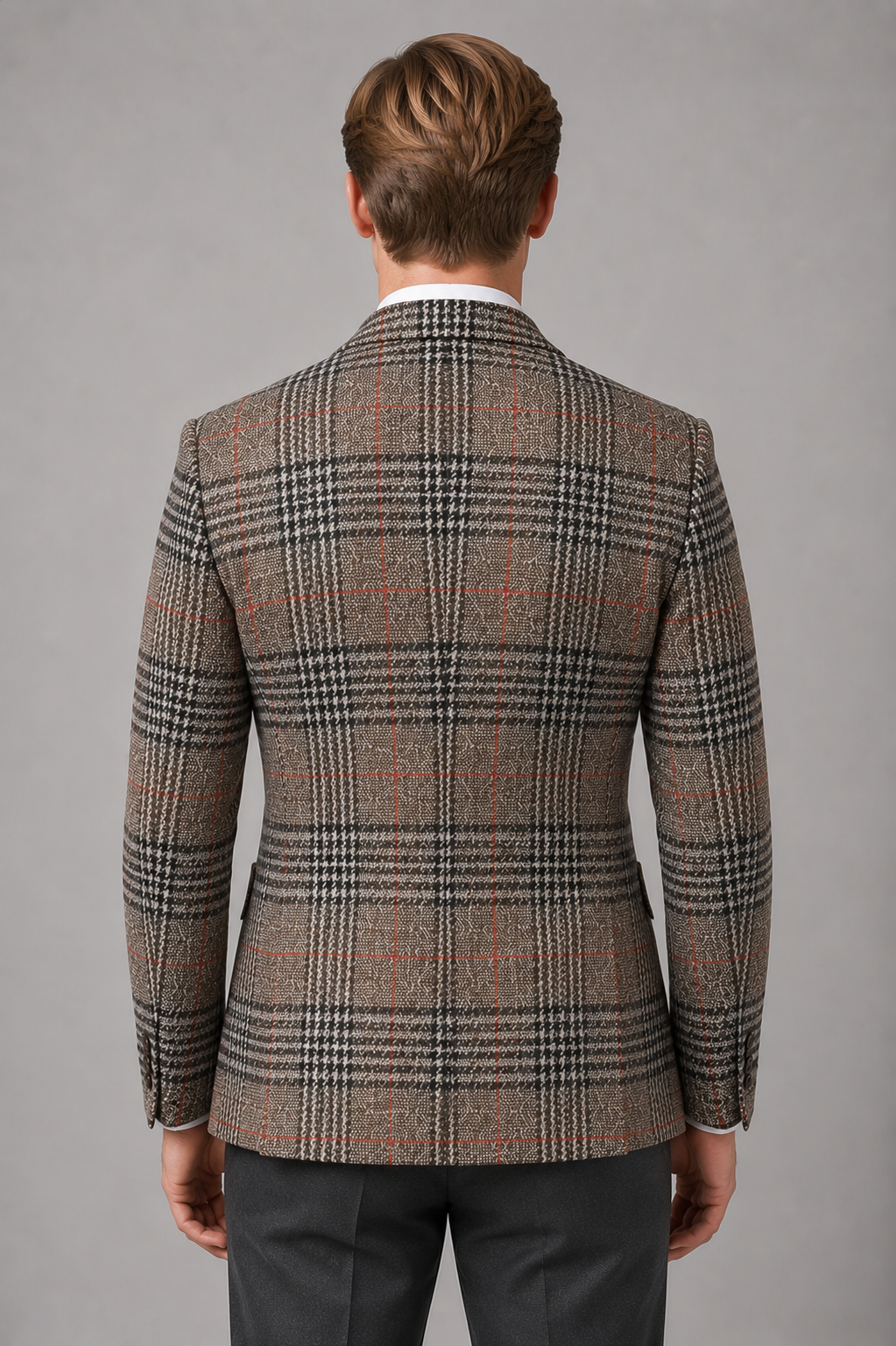 Men's Tailored Tweed Blazer – Smart Casual Jacket