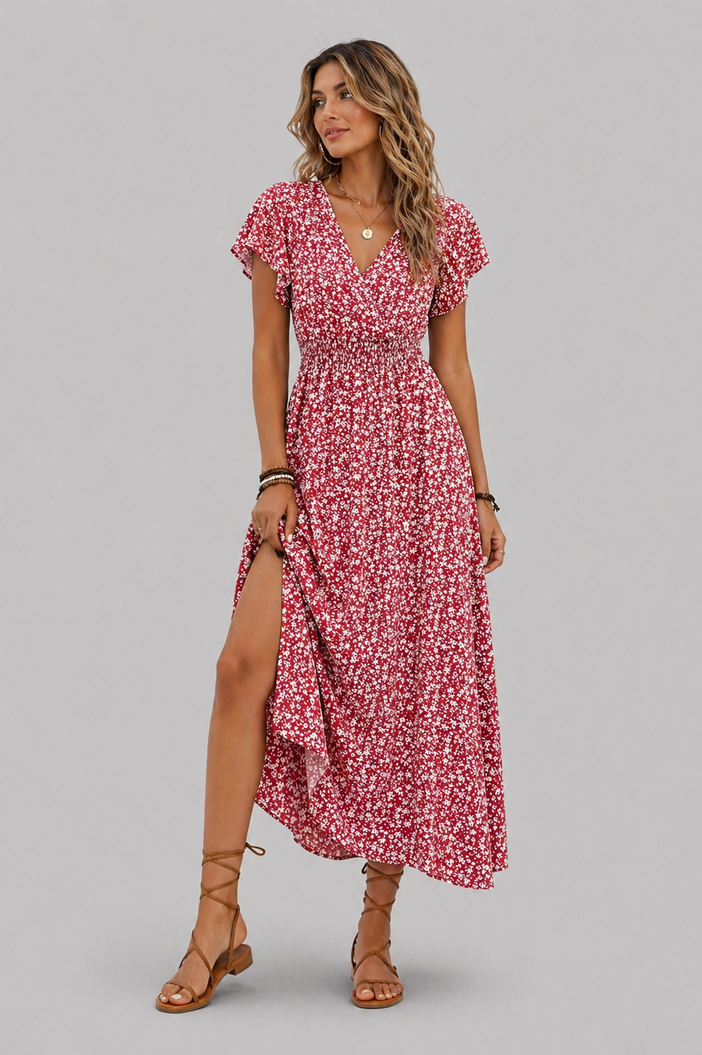 Ellmont London | Women’s Lightweight Floral Dress Casual Fit