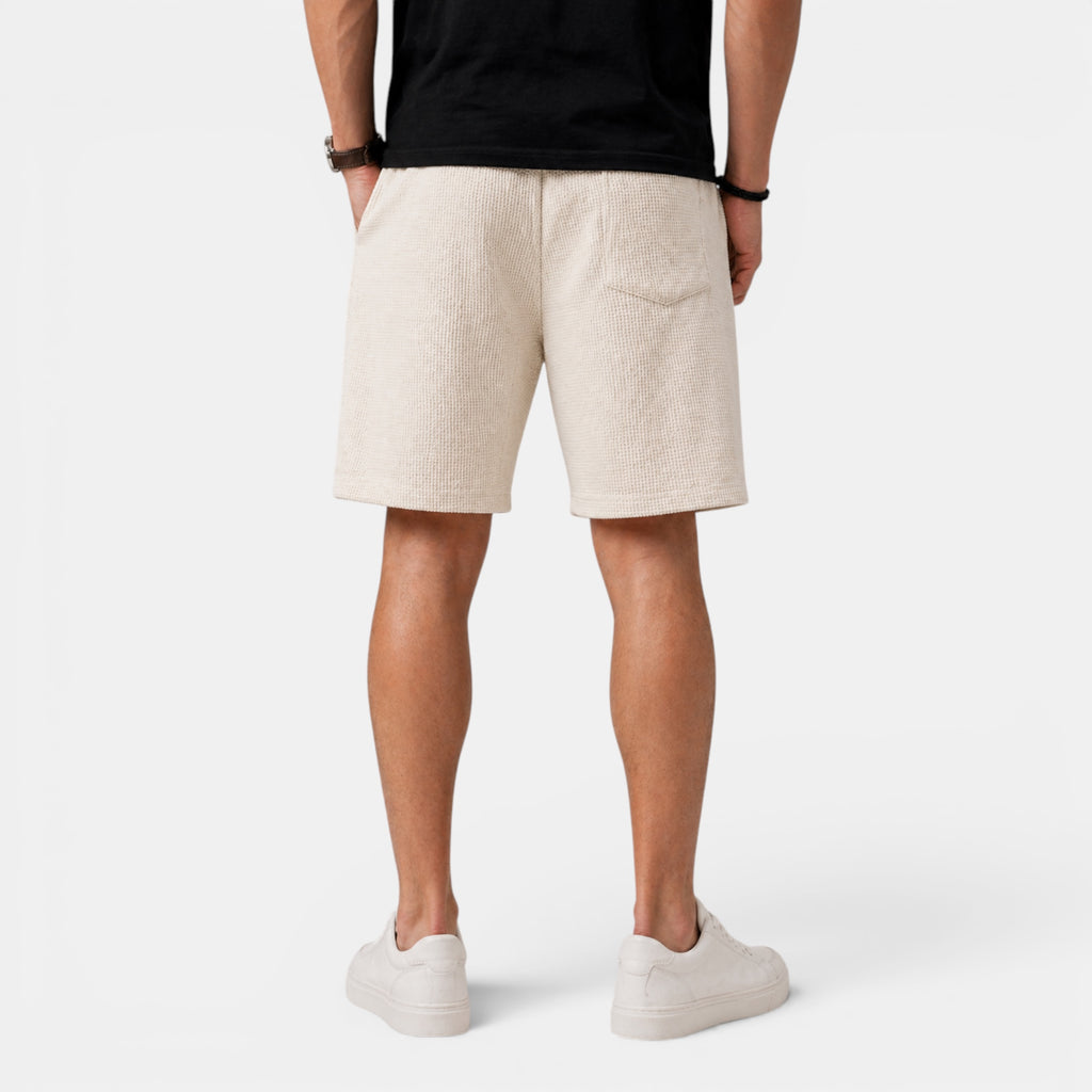 Ellmont London | Men's Relaxed Fit Elastic Waist Summer Shorts With Pockets