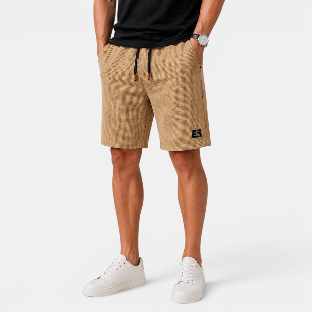 Ellmont London | Men's Relaxed Fit Elastic Waist Summer Shorts With Pockets