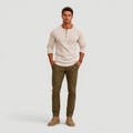 Ellmont London | Men’s Henley Sweater Button Neck Everyday Wear