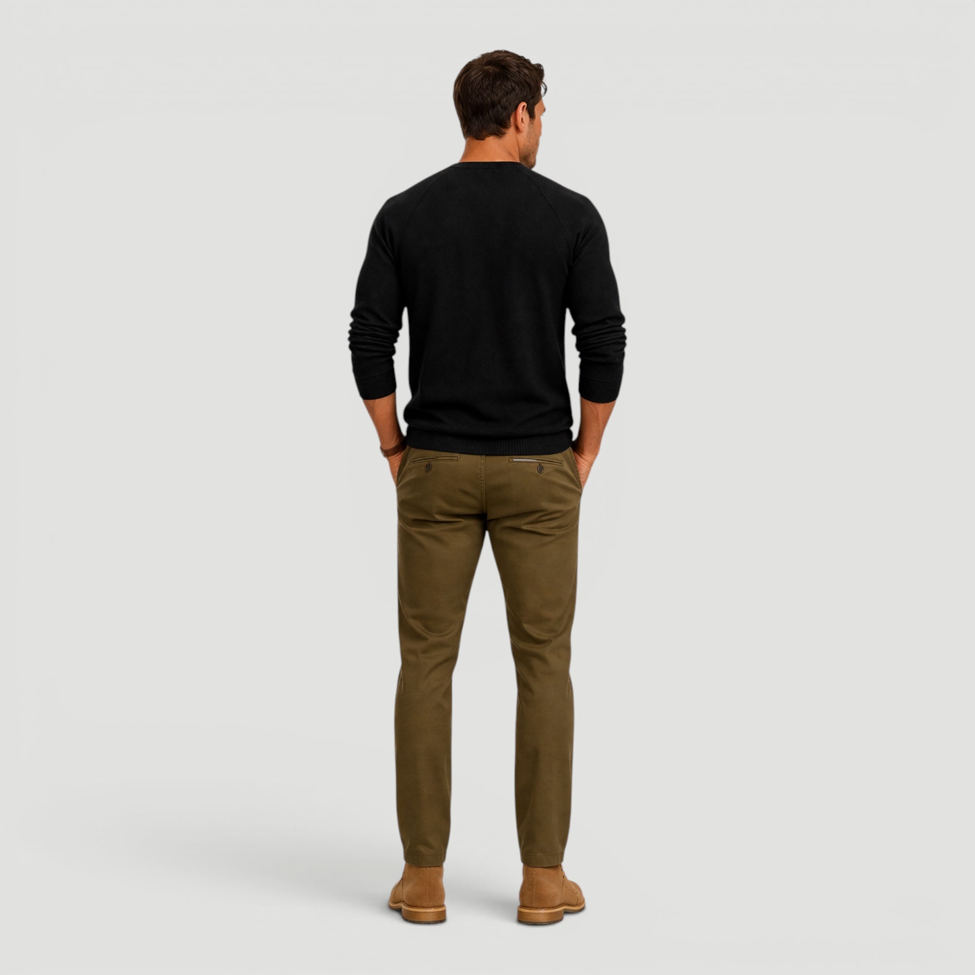 Ellmont London | Men’s Henley Sweater Button Neck Everyday Wear