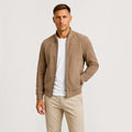 Ellmont London | Men's Lightweight Faux Suede Bomber Jacket Zip Front