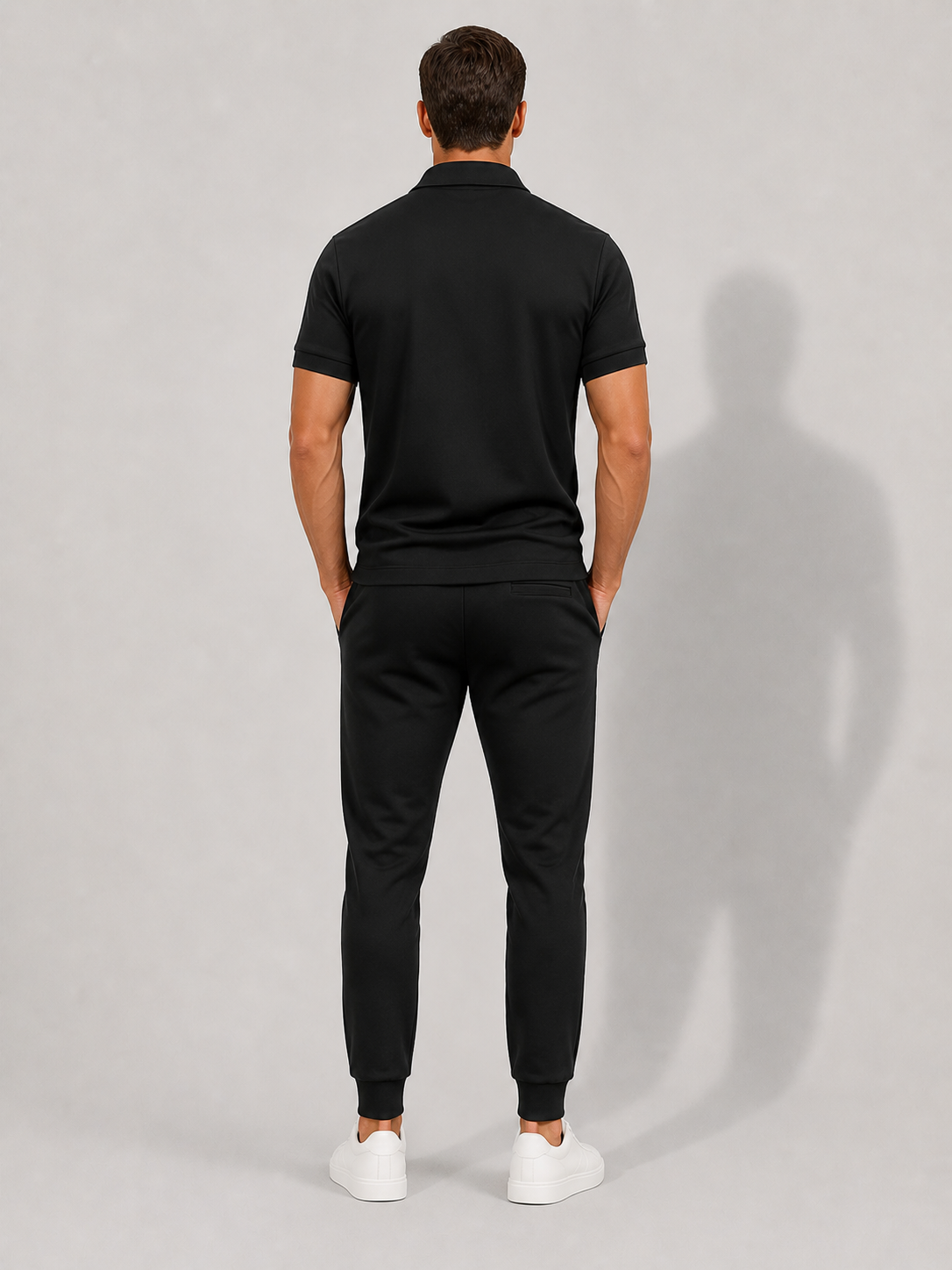 Ellmont London | Men’s Lightweight Zip Polo Shirt Everyday Style