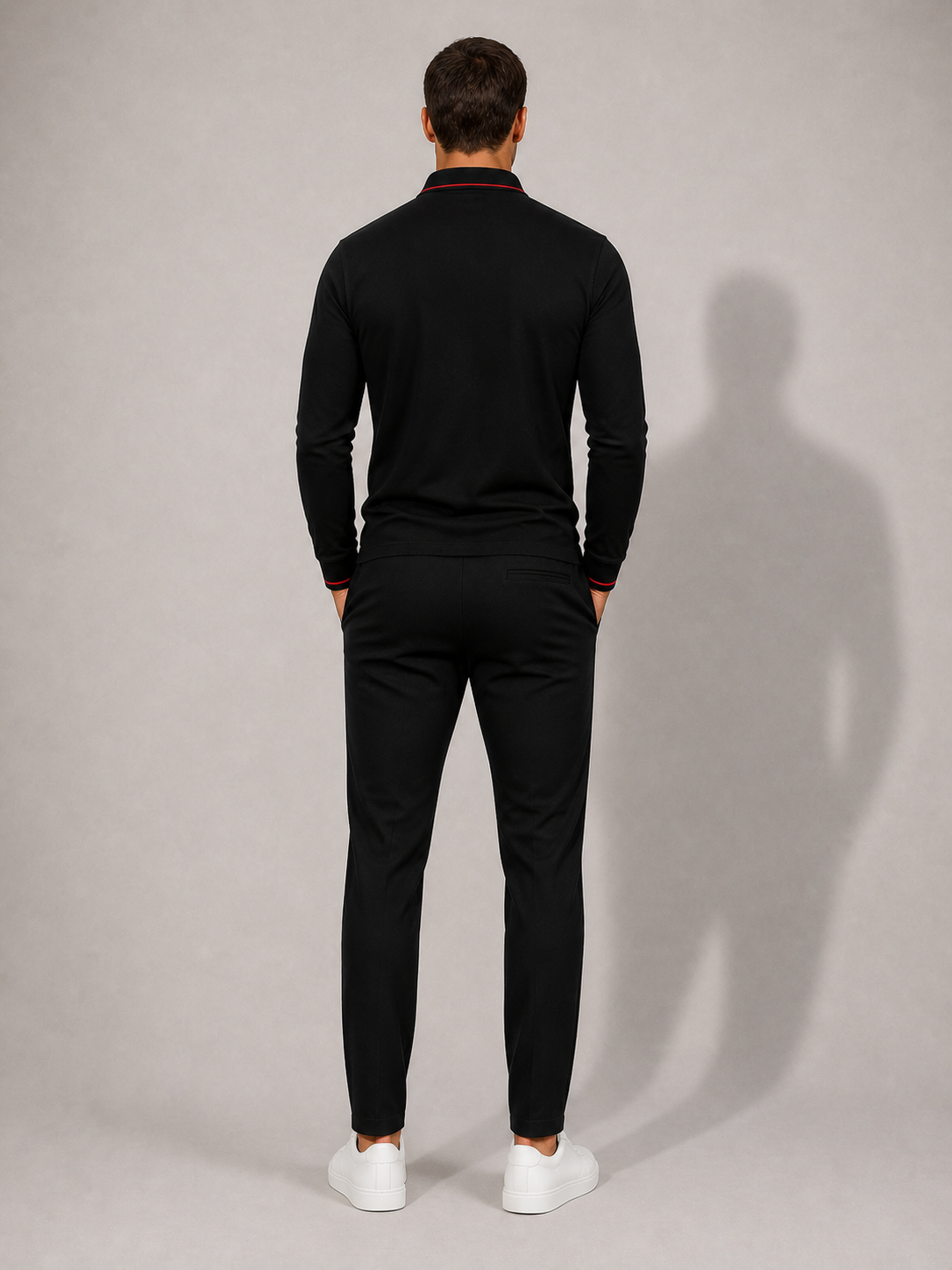 Ellmont London | Men’s Long Sleeve Polo Shirt Everyday Comfort