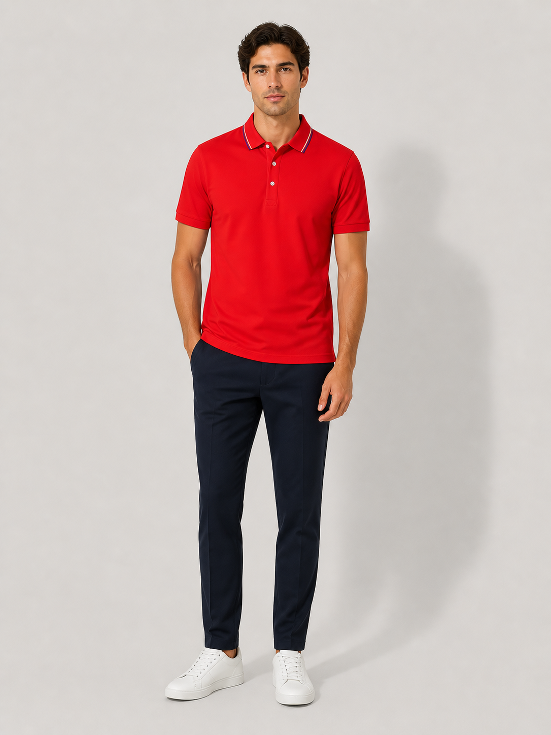 Ellmont London | Men’s Luxury Polo Shirt Lightweight Stretch Fit
