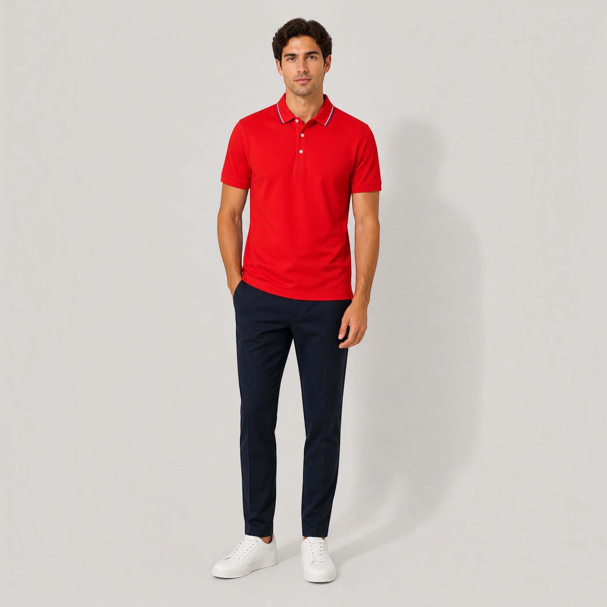 Ellmont London | Men’s Luxury Polo Shirt Lightweight Stretch Fit