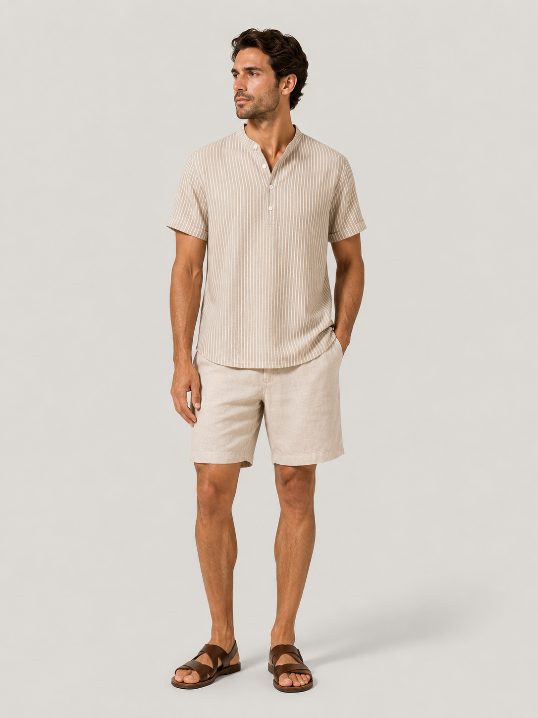 Ellmont London | Men’s Breathable Linen Shirt Relaxed Summer