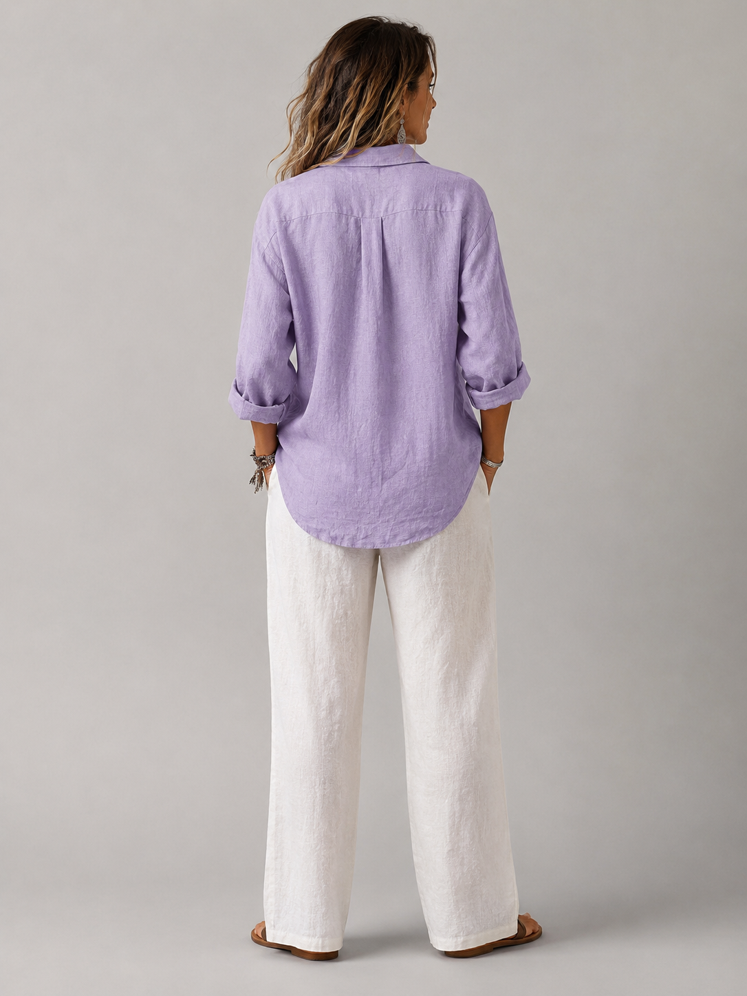 Ellmont London | Women’s Casual Linen Shirt Relaxed Elegant Fit
