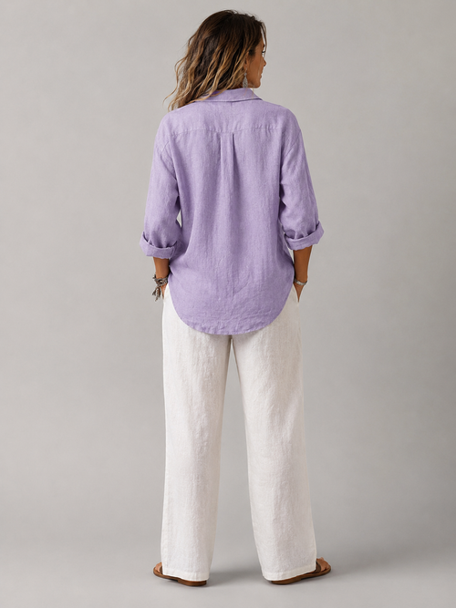 Adele | Women’s Casual Linen Shirt Relaxed Elegant Fit