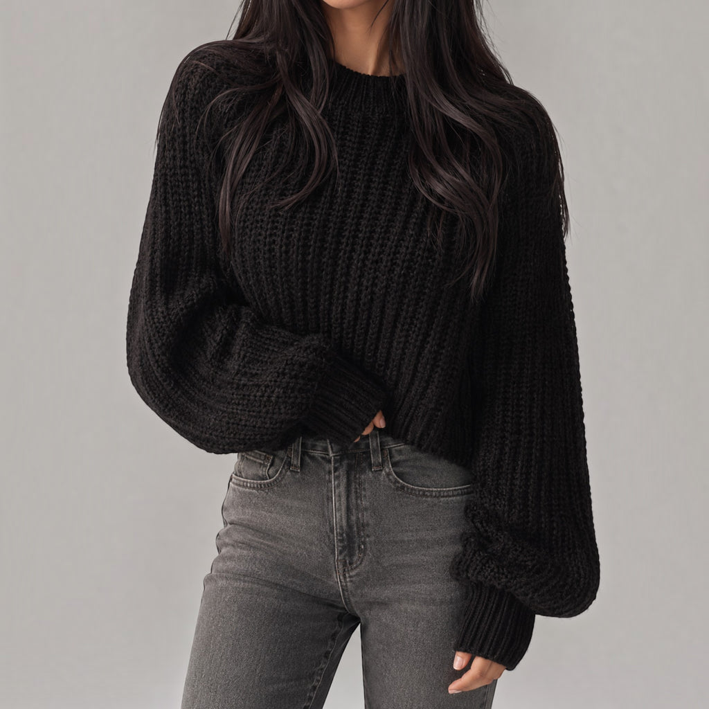 Ellmont London | Women's Thick Knit Autumn Cardigan Cozy Everyday Sweater