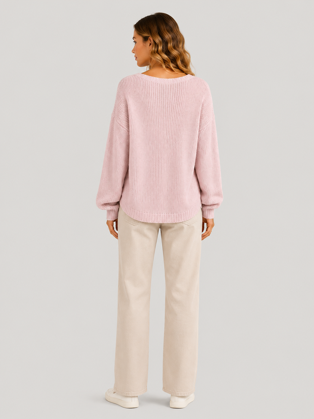 Ellmont London | Women’s Comfortable V-Neck Sweater Everyday